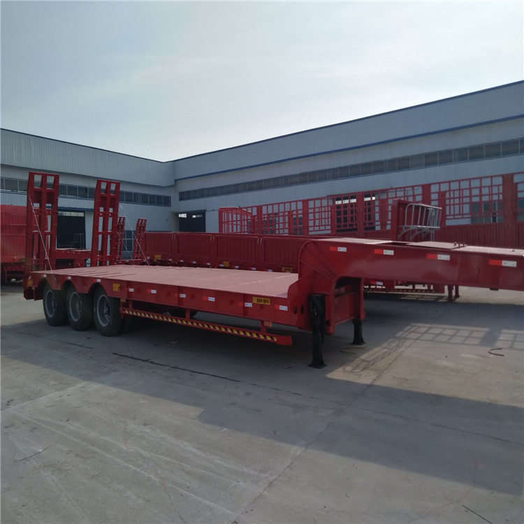 现在流行11米13米工程机械运输低平板拖挂车价格荷载重量示例图5
