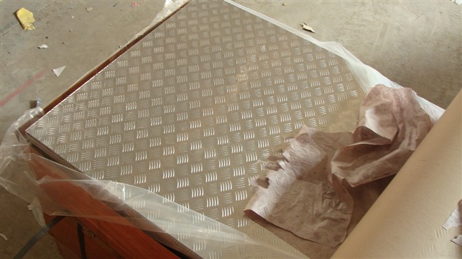 供应花纹铝板 5083花纹铝板 橘皮花纹铝板 五条筋花纹铝板示例图5