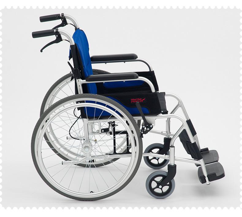 日本MIKI 三贵轮椅车 LS-2 折叠轻便 家用老人残疾人手推代步车示例图14