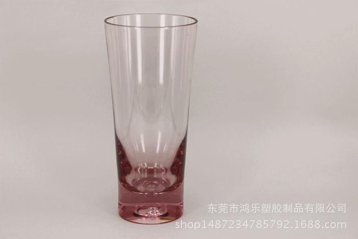 东莞17oz彩色塑料杯饮料奶茶杯仿真玻璃不碎杯500ml透明PC塑胶杯示例图7
