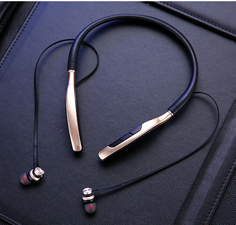 DODGE 无线蓝牙苹果耳机 颈挂式入耳式运动磁吸耳麦可插卡重低音示例图22