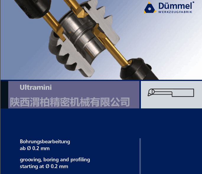 德国杜梅尔DUMMEL镗刀 槽刀  德国dummel微孔镗刀槽刀R/L050.2-10C