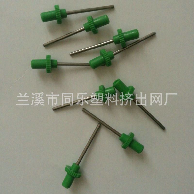 供应塑料气针 圆头开槽新塑胶针篮足排球打气针/绿色塑料球针示例图6