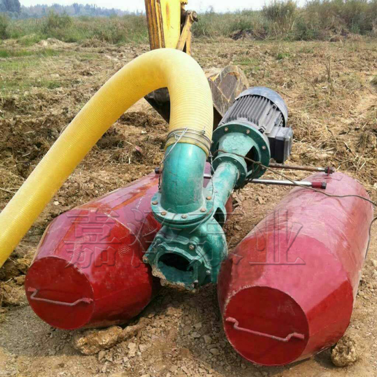 嘉泽泵业 浮筒清淤泵 潜水吸沙泵 搅拌抽沙泵安装指导
