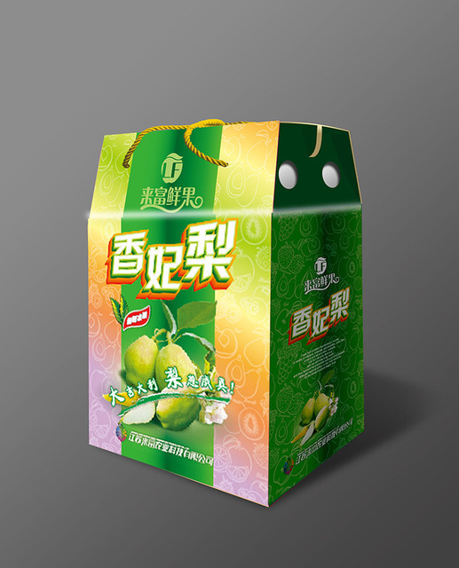 南京水果包装盒香妃梨包装盒 南京香妃梨包装礼盒 水果包装盒图片