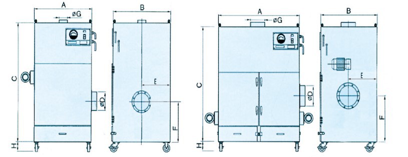 小型集尘机 工业环保设备 单机脉冲除尘器 滤筒集尘器 空气净化器示例图5