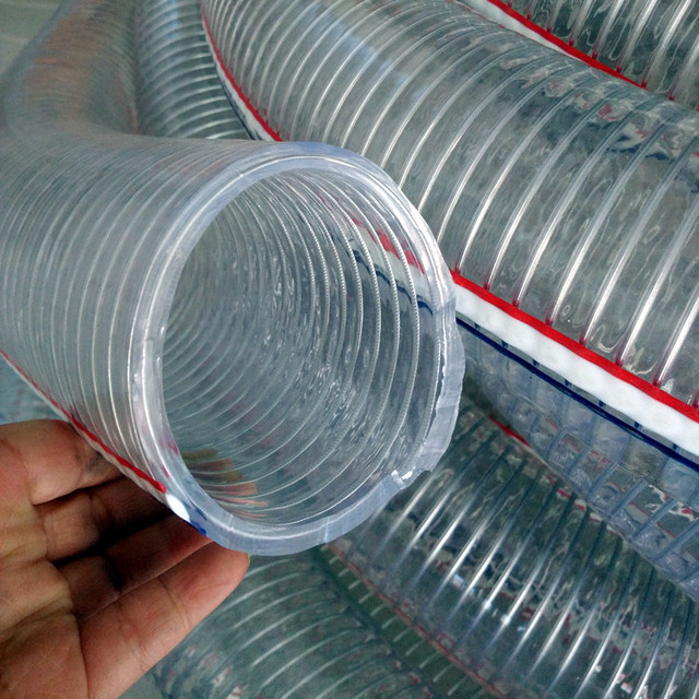 腾旭PVC钢丝软管 透明钢丝软管 无毒无味钢丝PVC软管厂家直销图片