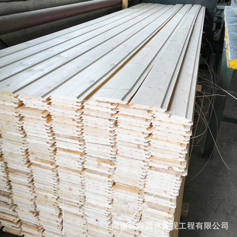 厂家直供防腐木板材定制 户外防腐碳化木板材 碳化木工程实木示例图18