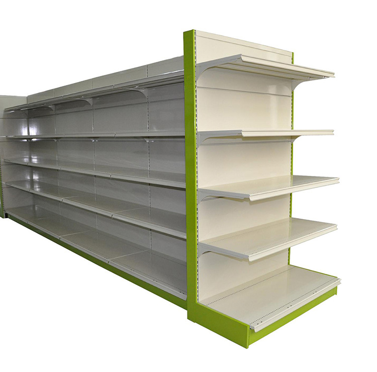 超市货架药店便利店专用架单双面钢木货架 金属超市工具角钢货架示例图30
