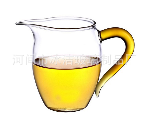 耐热玻璃茶具 加厚大龙胆茶海 茶道450ml 透明耐热玻璃公道杯示例图6