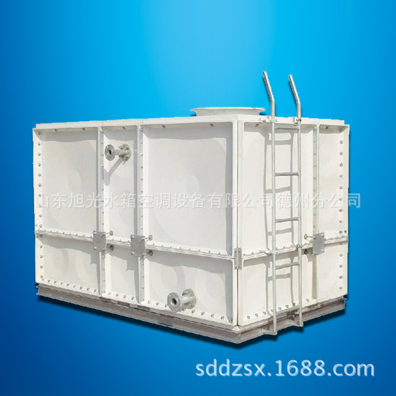 定制生产玻璃钢水箱 玻璃钢消防水箱 玻璃钢组装式大型保温水箱示例图2