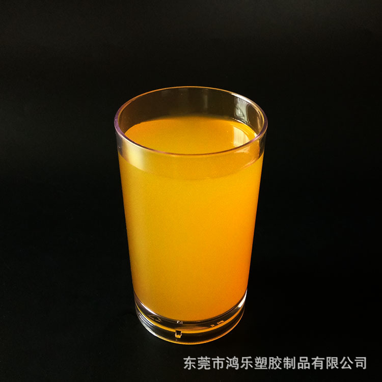 PC透明直身塑料杯厂家生产批发圆筒塑胶杯270ml亚克力塑料果汁杯示例图15