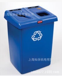 rubbermaid Glutton乐柏美环保分类垃圾桶1792339带回收标志