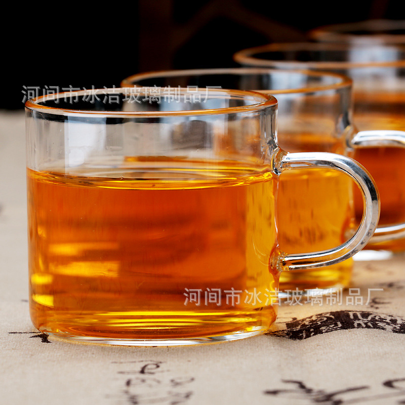 批发加厚玻璃品茗杯咖啡杯花茶单层杯功夫茶具小号品茶杯120ml图片