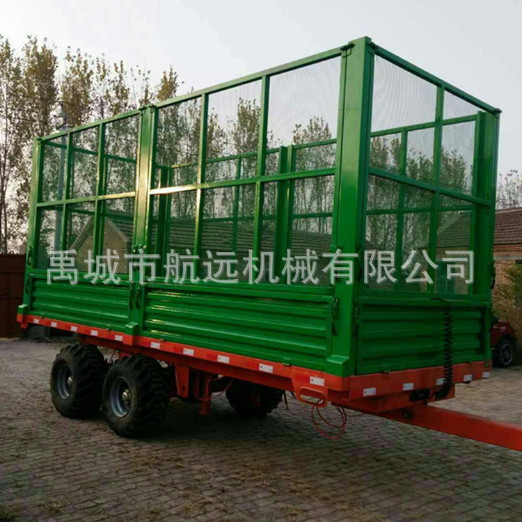 农用拖拉机车斗   载重1-20吨的平板车    拖车斗加工定做示例图5