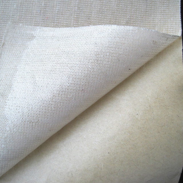 拓源针织布背胶加工 白色单面针织布上自粘加纸 自粘针织定型布图片