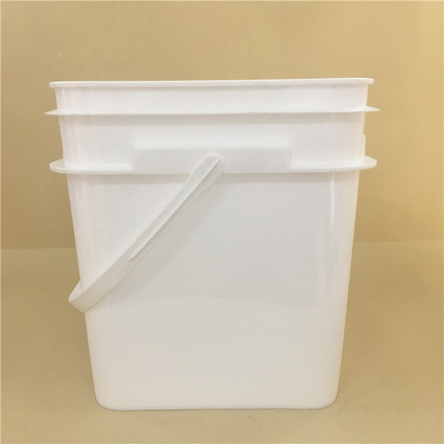 白色塑料桶方形涂料桶10升塑料水桶化工桶食品级酵素桶