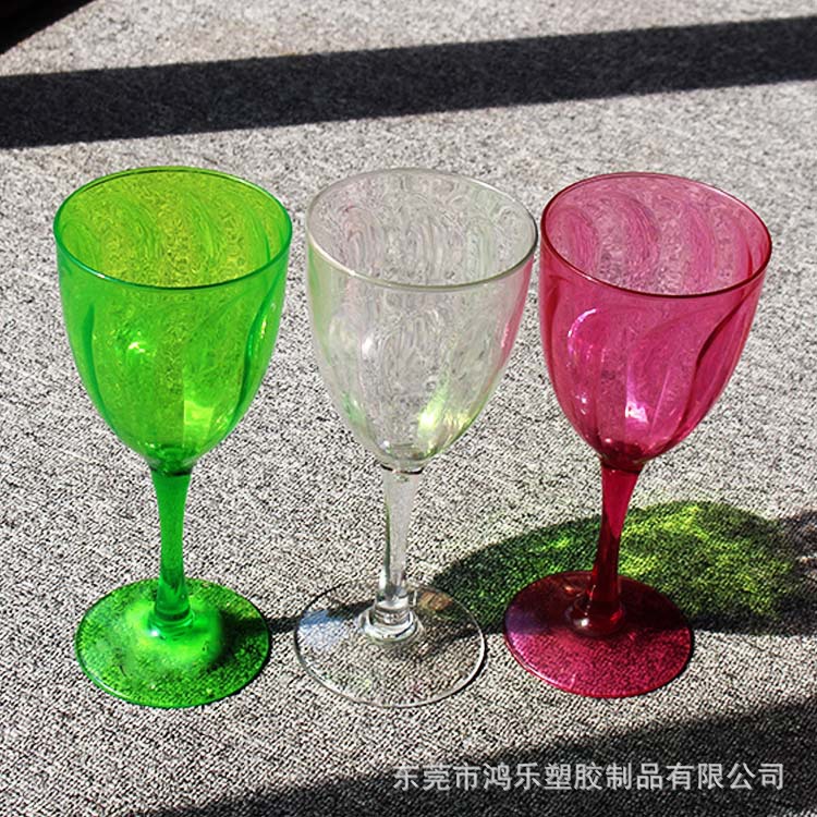 厂家定制PS透明高脚塑料杯鸡尾酒杯16oz高脚马格丽塔塑料杯子示例图16