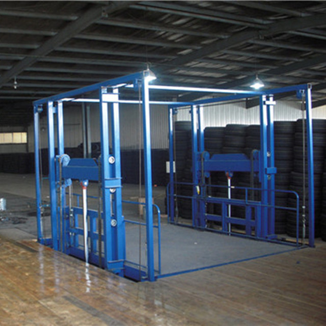 广东广州厂房导轨式升降机 液压升降平台 链条式液压升降平台 简易货梯