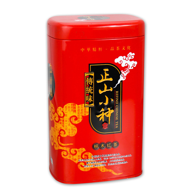 茶叶铁盒生产厂家供应正山小种茶叶罐铁罐 异形桐木红茶包装铁罐 麦氏罐业