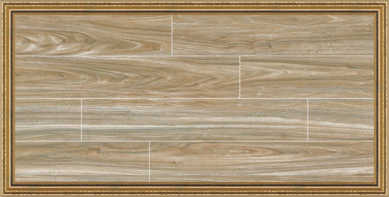 佛山原产地150x800 田园风 新中式 古典 防滑 卧室客厅木纹地面砖示例图5