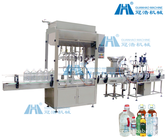 汽车用品尿素休闲食品液体定量全自动灌装机 SC8657 广州冠浩机械