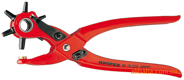 德国 凯尼派克KNIPEX  回转式打孔钳 90 70 220 皮革织物塑料打孔钳