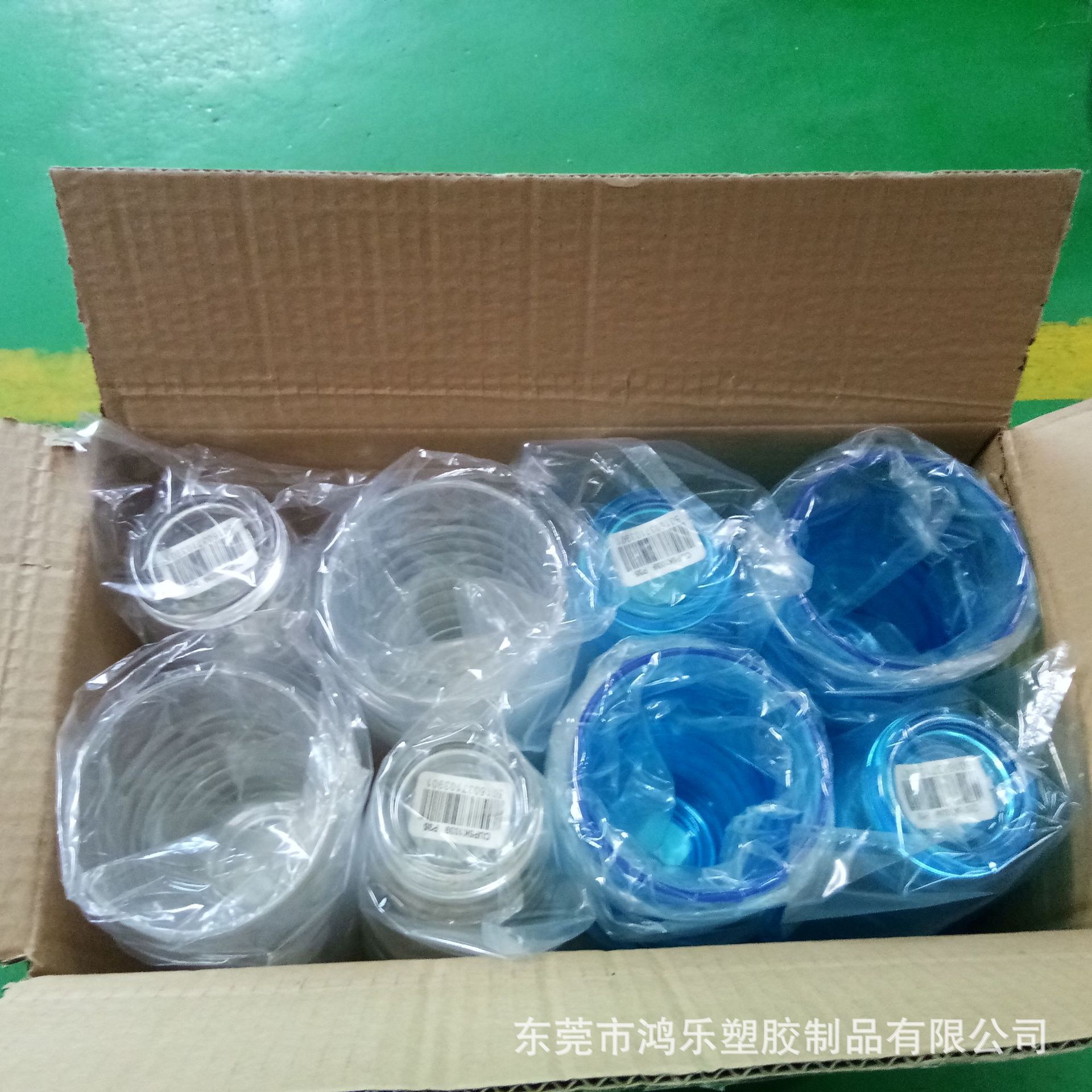 东莞厂家直销12oz塑料透明螺纹冷饮杯果汁饮料杯PS食品级塑胶杯示例图10