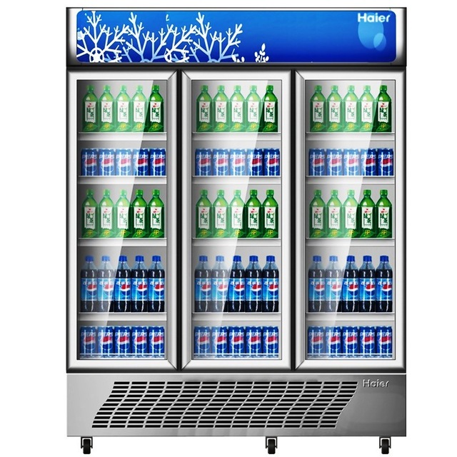 海尔SC-1050G三门饮料展示柜 海尔冰箱 海尔三门冷藏冰箱冷柜图片