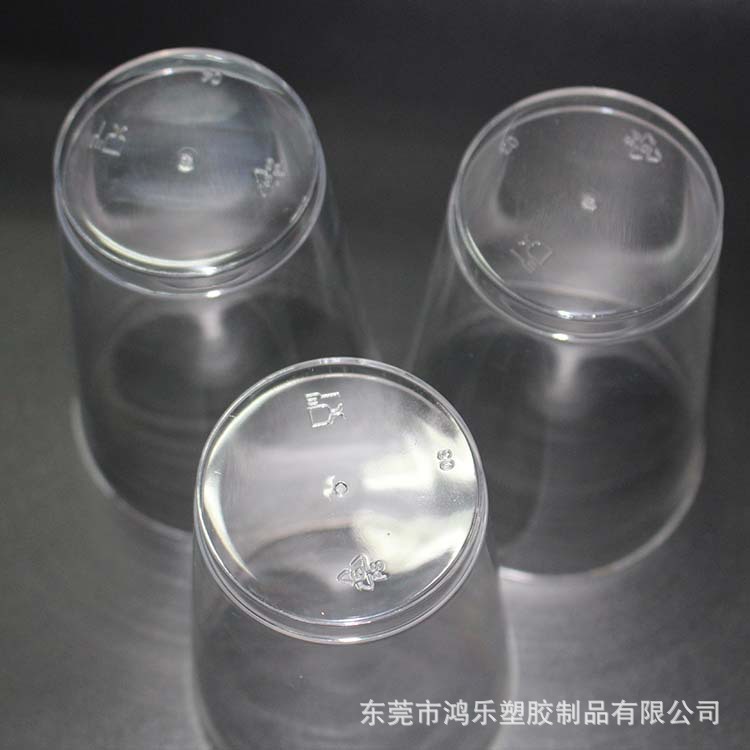 环保食品级一次性透明硬塑料杯420ml塑料航空杯塑料水杯厂家定制示例图8