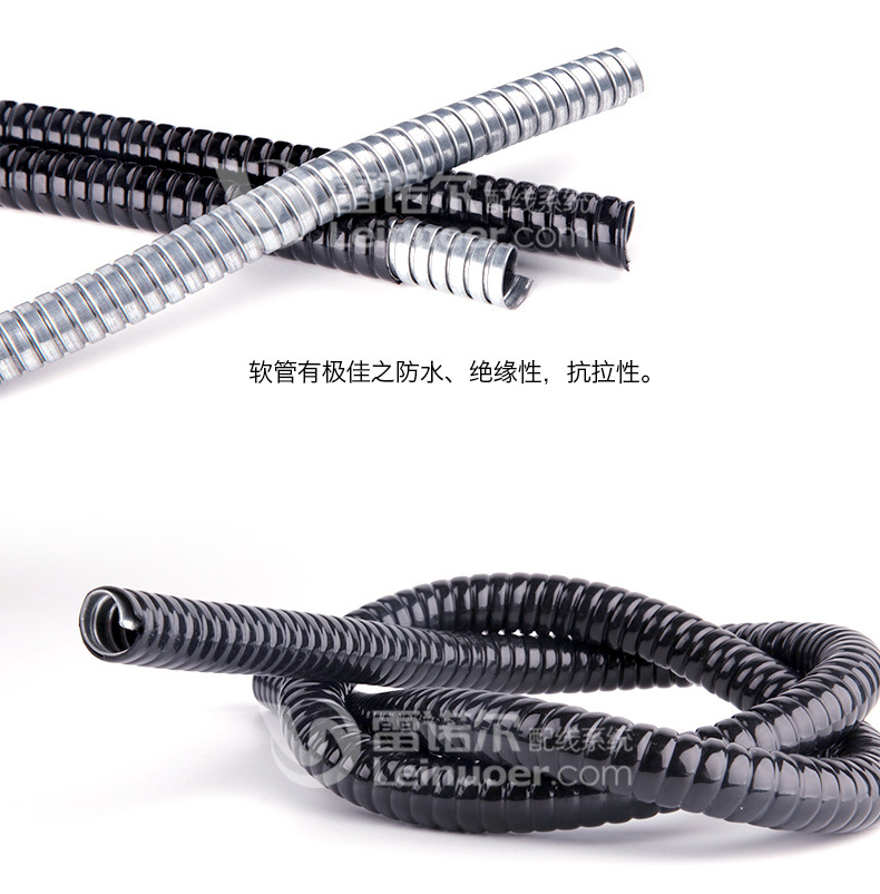 双扣式包塑金属软管，双勾金属包塑管，P4型包塑蛇皮管，穿线管示例图9