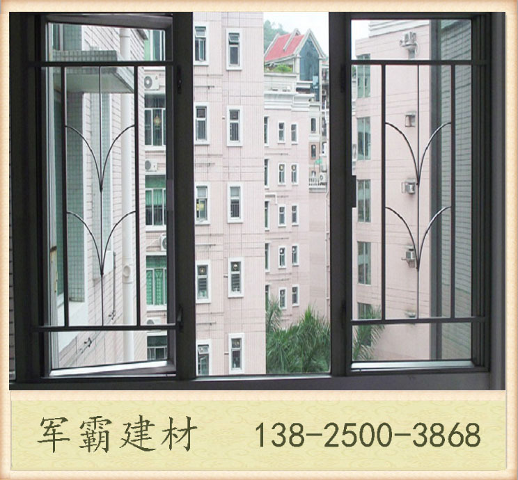 防护阳台窗纱门窗订做 铝镁合金窗花 花样式儿童防护网 防盗窗示例图11