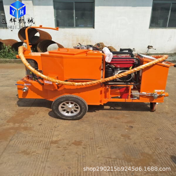 天津公路开槽灌缝机   拖挂自走式灌缝机  沥青修复混凝土路面开槽机灌缝机