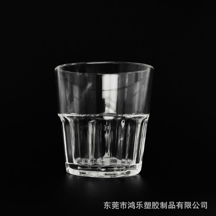 东莞厂家定制7安士塑料酒杯透明蓝烈酒杯杯身可印刷图案示例图1