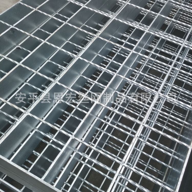 热镀锌金属网格板 污水处理厂平台钢格栅板 压焊平台盖板示例图8