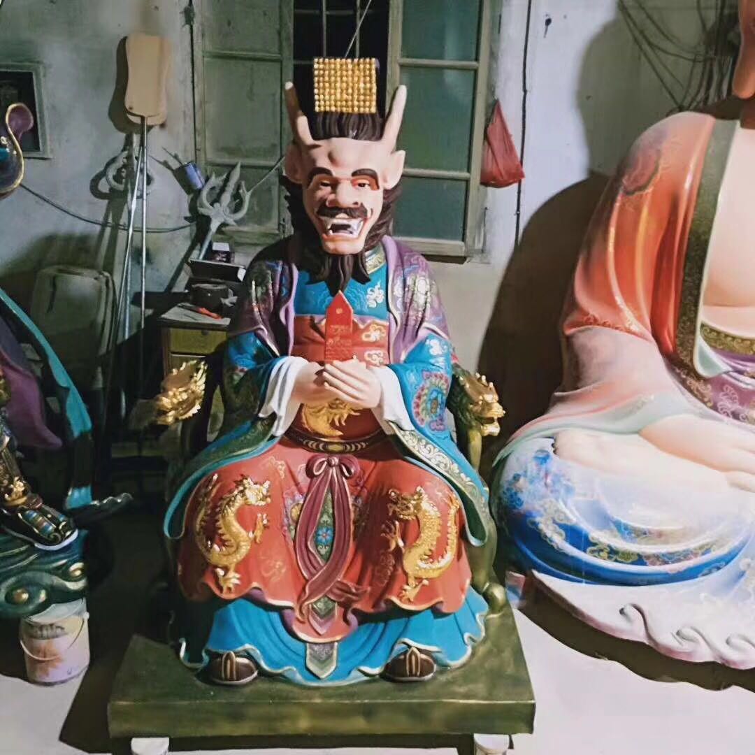 神像 温州慈宏法器供应木雕太上老君神像 五路财神神像 玻璃钢三清神像