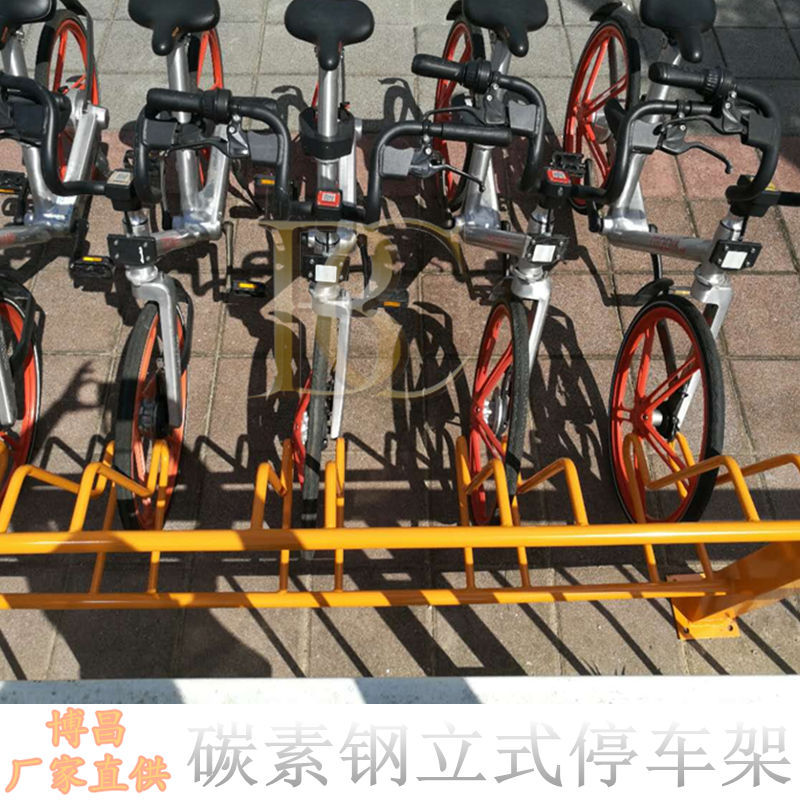 共享单车停车架立体插入式卡位自行车停放架Q235碳素钢材质热镀锌示例图4