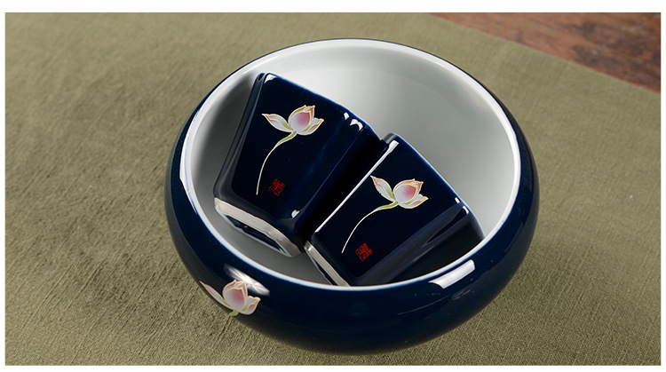 2016新款天瓷蓝色经典陶瓷茶具套装礼盒 原创高白泥茶具礼品定制示例图79