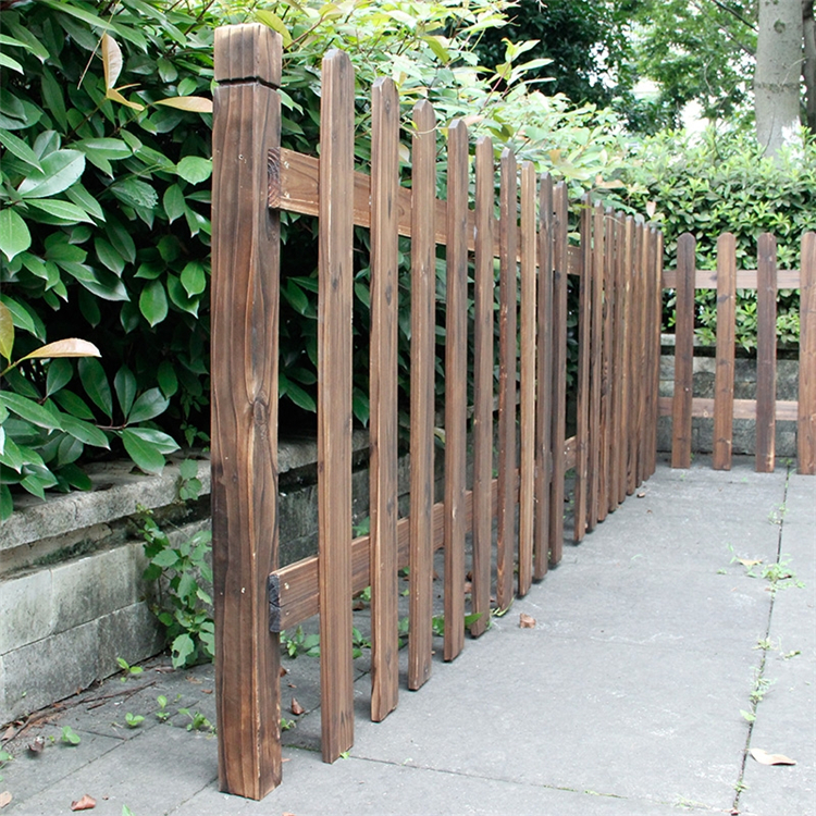 庭院木围栏 碳化木栅栏 户外园林木护栏 上海 佳星
