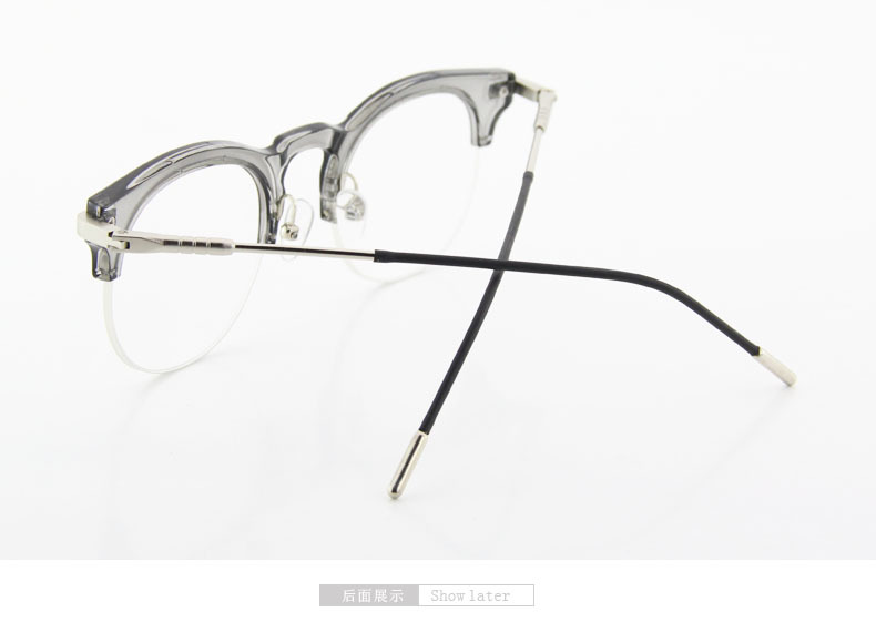 2016个性半框眼镜架 韩版明星大框平光眼镜 女潮近视眼镜框男配镜示例图15
