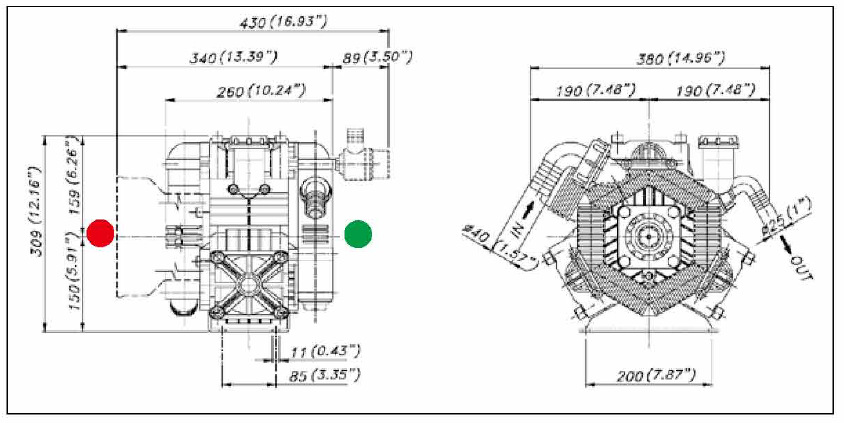 BERTOLINI  三活塞半液压隔膜泵 POLY2116-SYSTEM-02示例图3