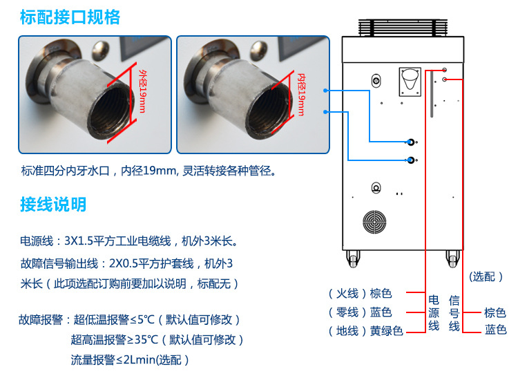 2HP 风冷式工业冷水机 冷却循环水  冰水机  制冷机示例图12