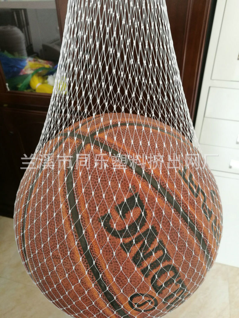 厂家供应篮球海洋球塑料网袋 透明白色PE塑料网兜网袋批发示例图4