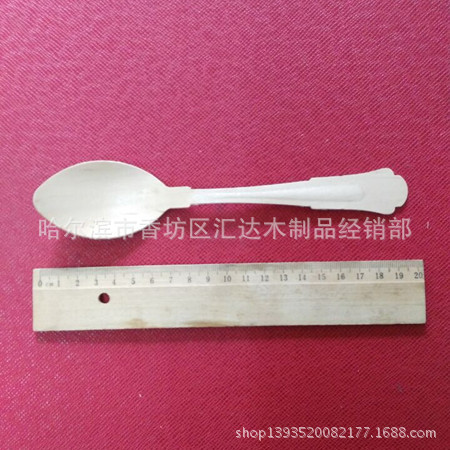 供应木勺 一次性20cm木勺 木质环保木勺 烙印LOGO西餐木勺图片
