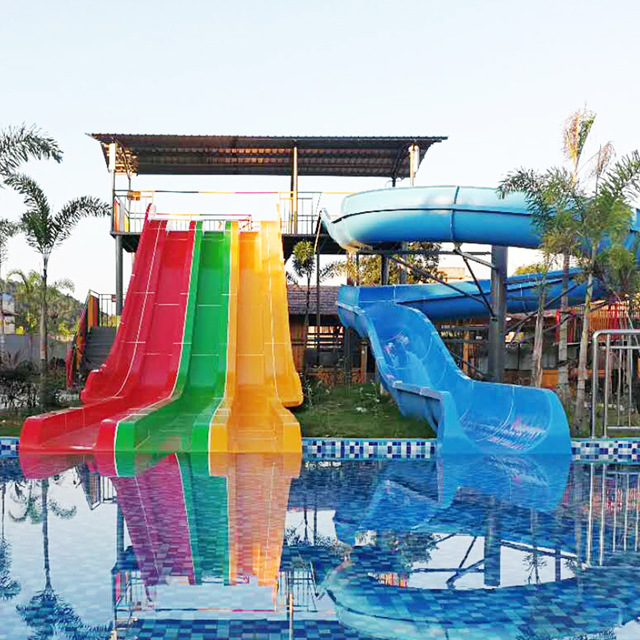 生产厂家水上乐园设施游乐设备专业定制水上彩虹滑梯游乐设备