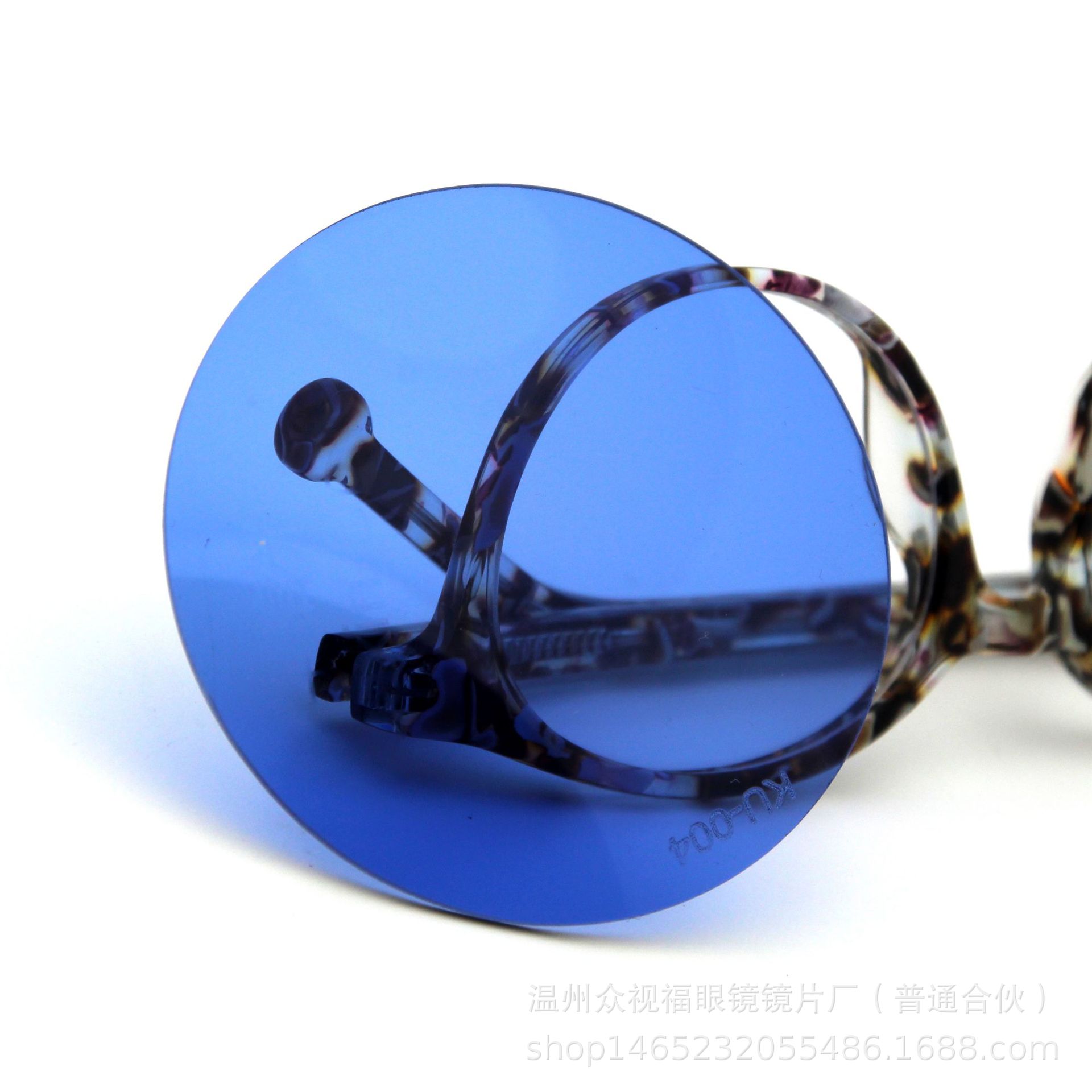 温州厂家直销 AC/PC偏心太阳镜方眼镜片73*58*8C，可定制示例图4