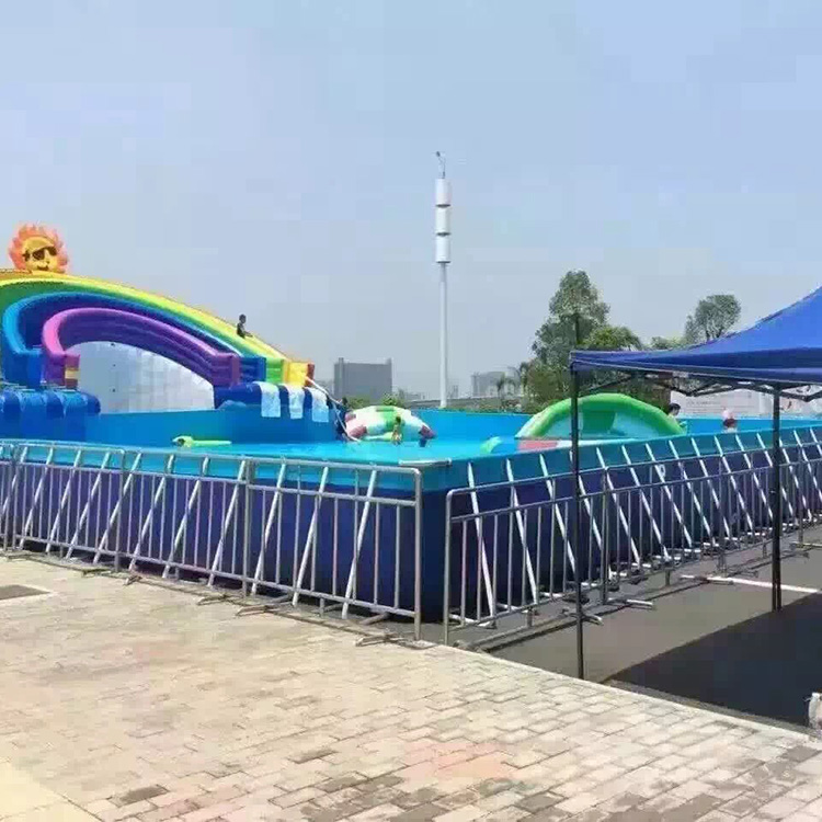 四川水上乐园设备 30米水上冲关 众暖熊水上乐园厂家