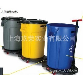 便捷运送垃圾桶FG264000   美国乐柏美 FG263246垃圾桶 省力的BRUTE