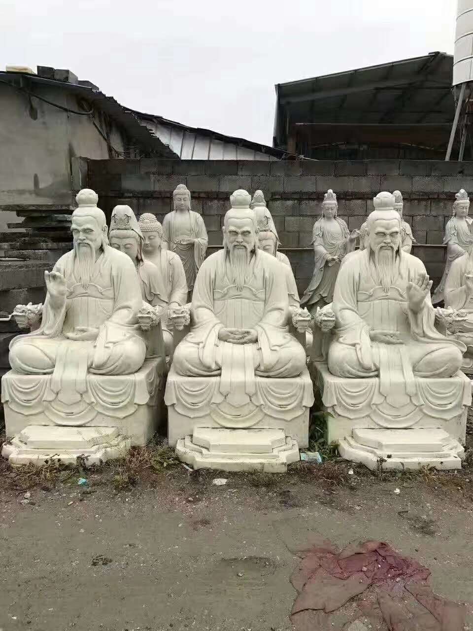 神像 本厂专业铸造站像四面娲神像 黑白无常神像 极彩三清殿神像