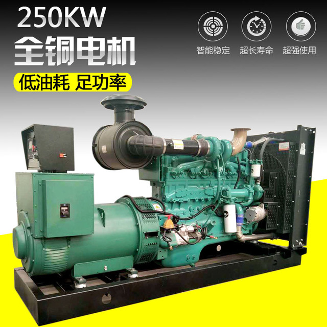 山东华亿 重庆康明斯250KW柴油发电机 常用24小时250千瓦康明斯柴油发电机